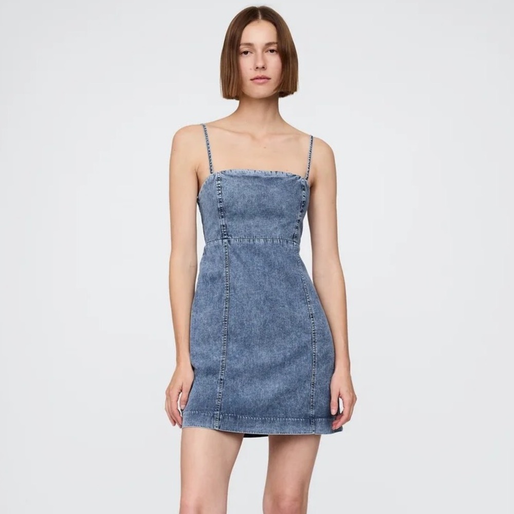 Gap Light Wash Denim Mini Dress